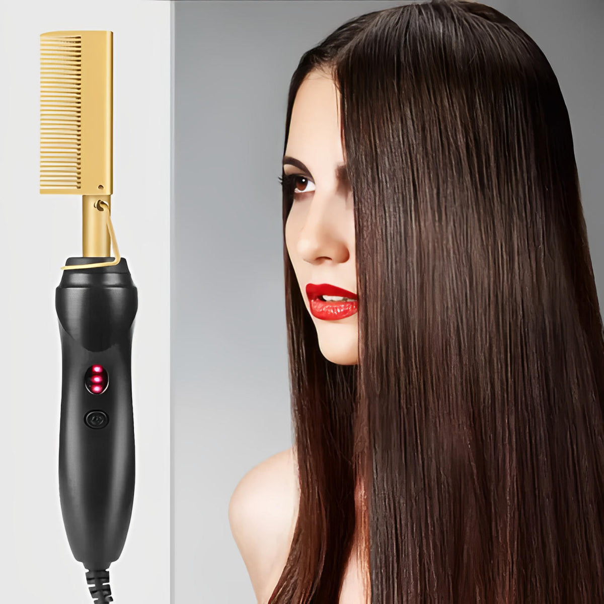 SleekStyle Pro Hot Comb for Thick and Coarse Hair