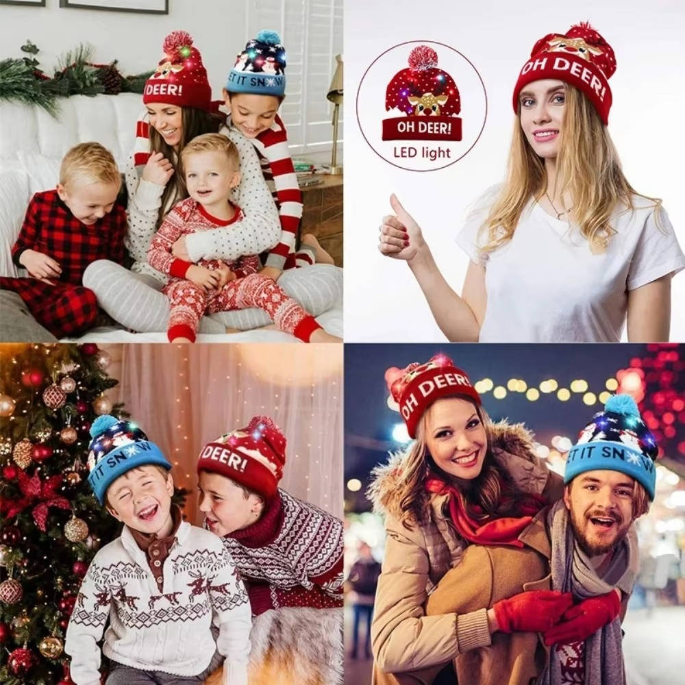 Festive Glow Beanie for Holiday Cheer