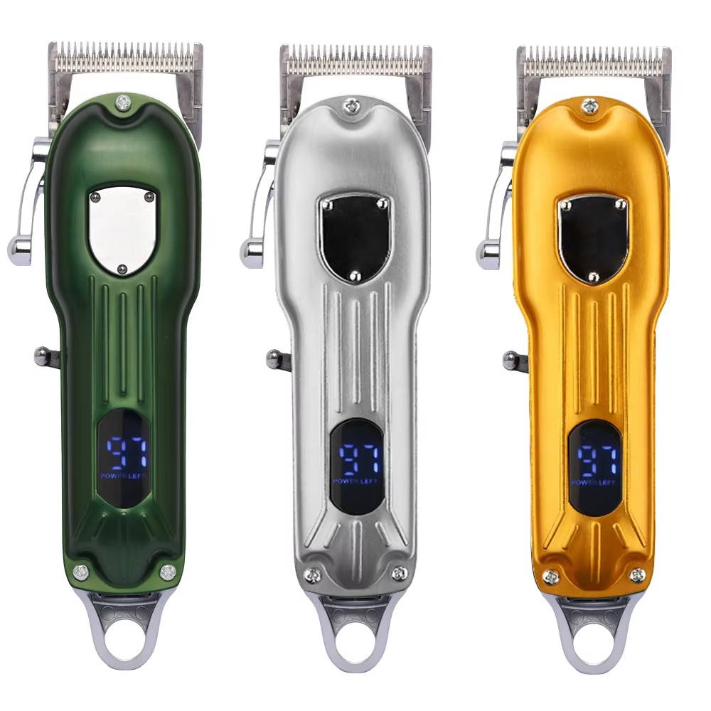 All-Metal Rechargeable Pet Clipper for Effortless Grooming