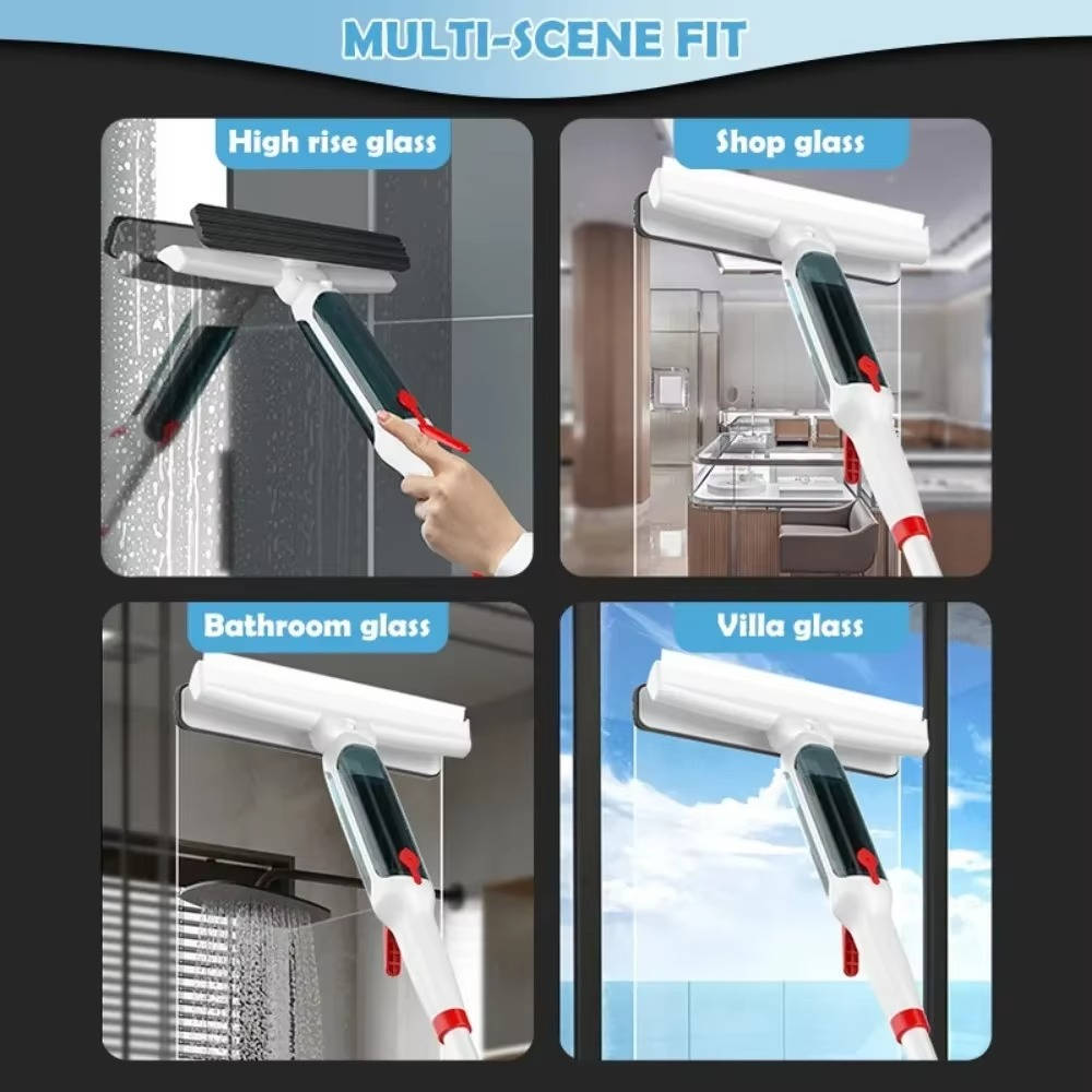 Extendable Window Cleaning Tool with Ergonomic Grip