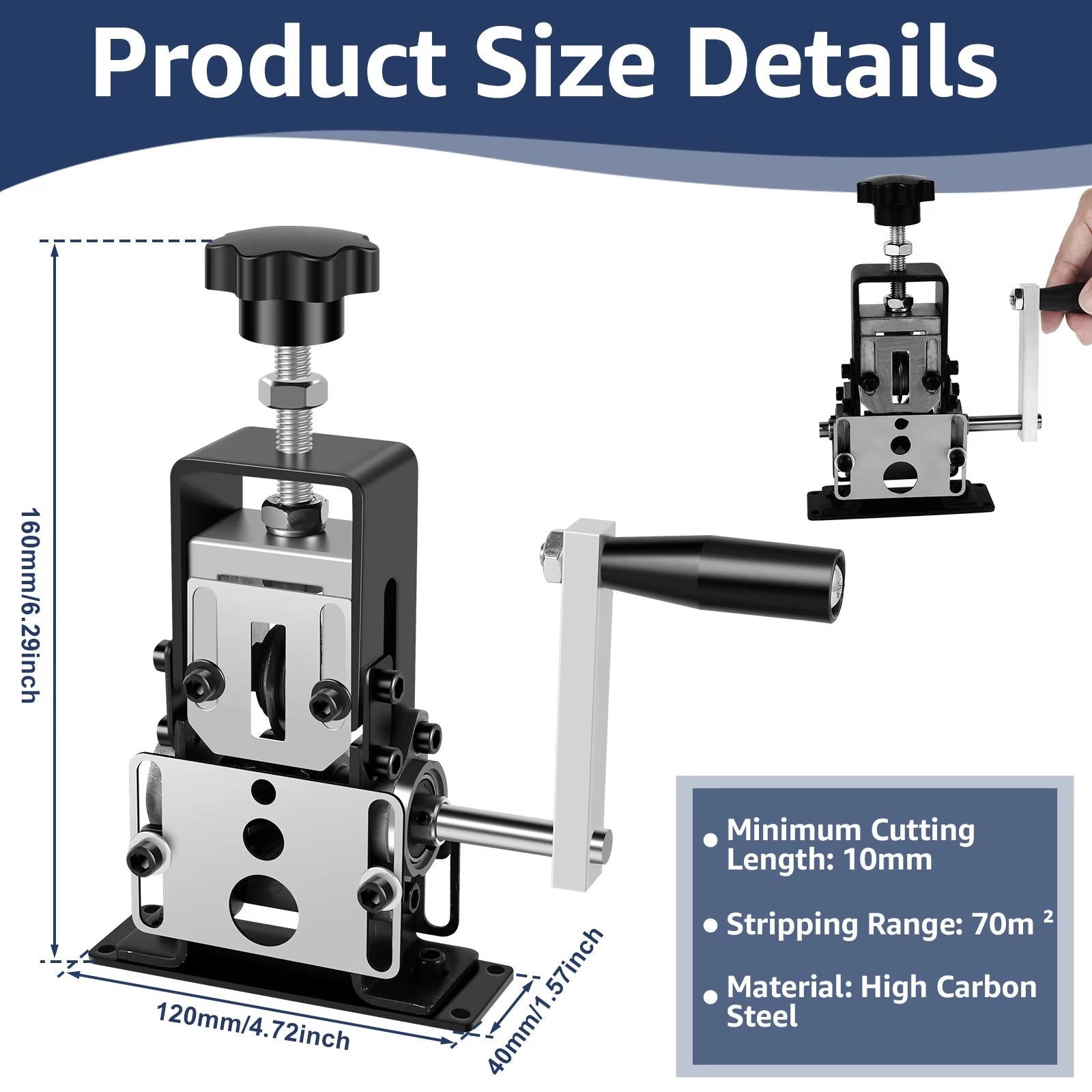 Precision Cable Stripper with Dual Operation
