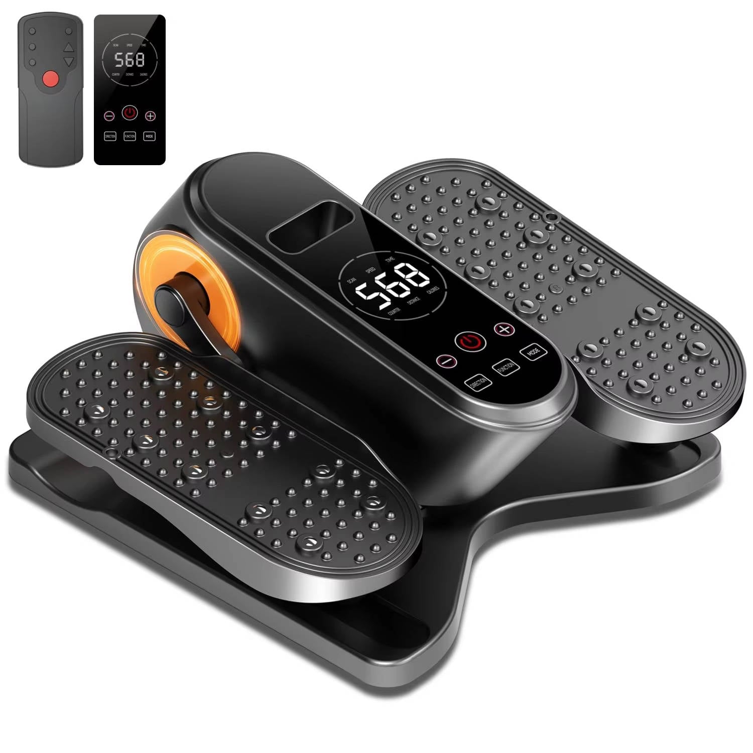 FlexMove Compact Under Desk Elliptical – 12 Speeds & Programs, Remote Control, Quiet Operation