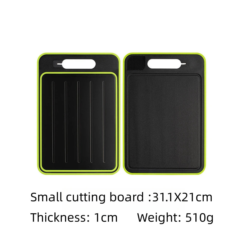 Multi-Function Kitchen Board with Thawing Feature and Sharpener