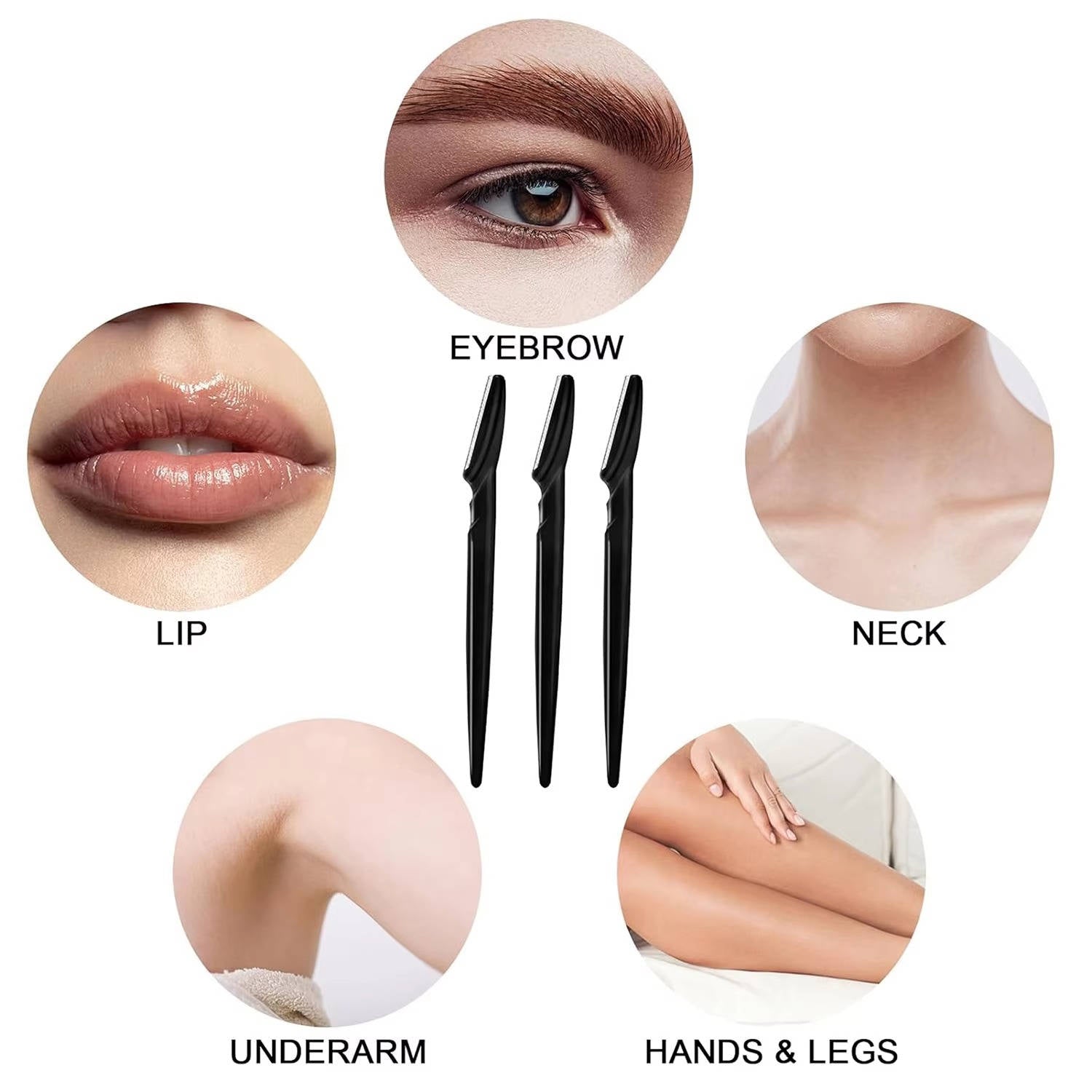 Silken Glow Facial Razor Set - 12 Pack