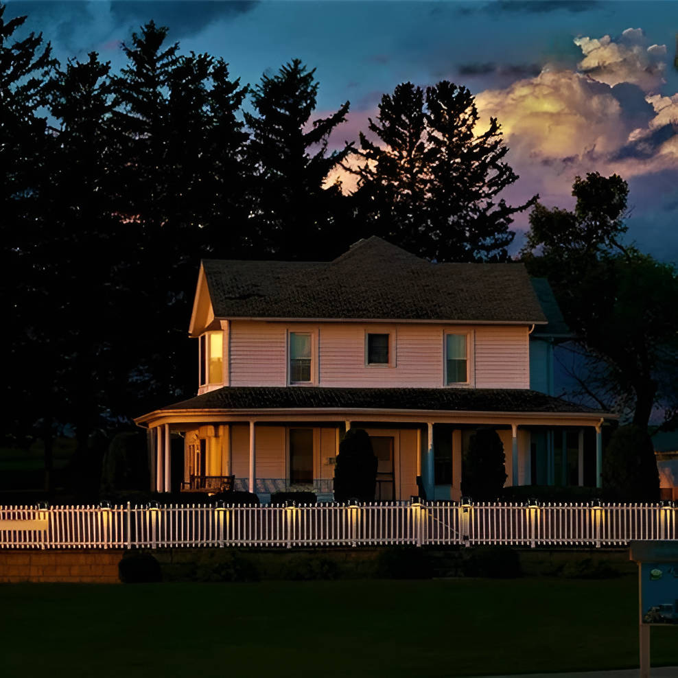 Solar-Powered Outdoor Step Lights with Motion Detection