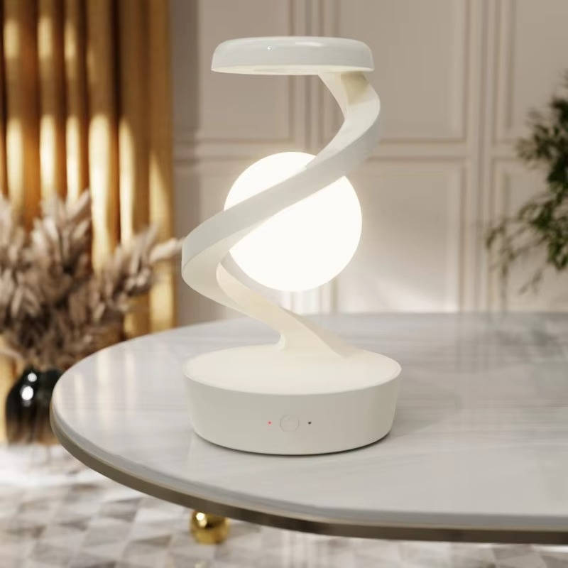 Floating Lunar Lamp with Gesture Control & Charging Base