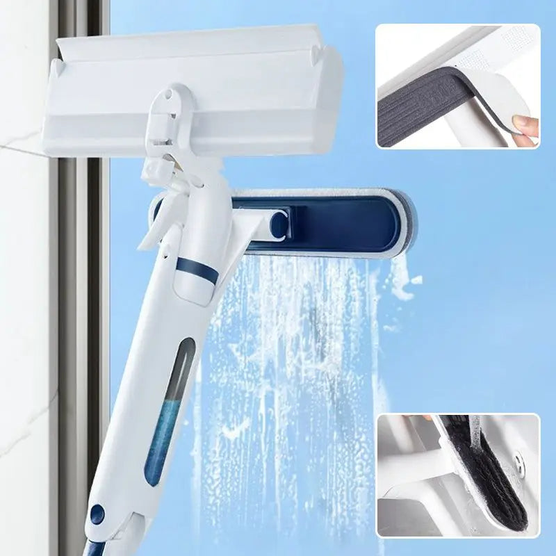 Streak-Free Window Cleaning Mop with Integrated Sprayer