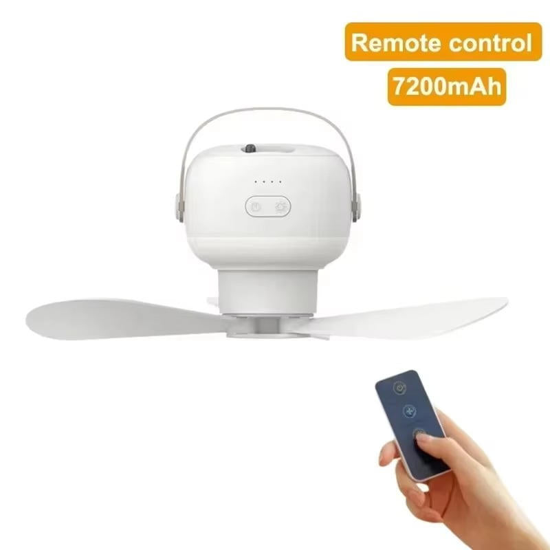 Portable Smart Ceiling Fan with Remote Control