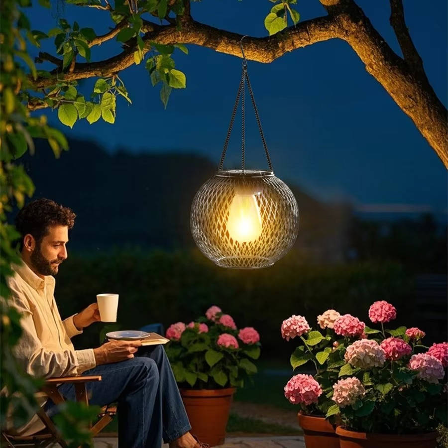 Charming Solar-Powered Garden Lantern