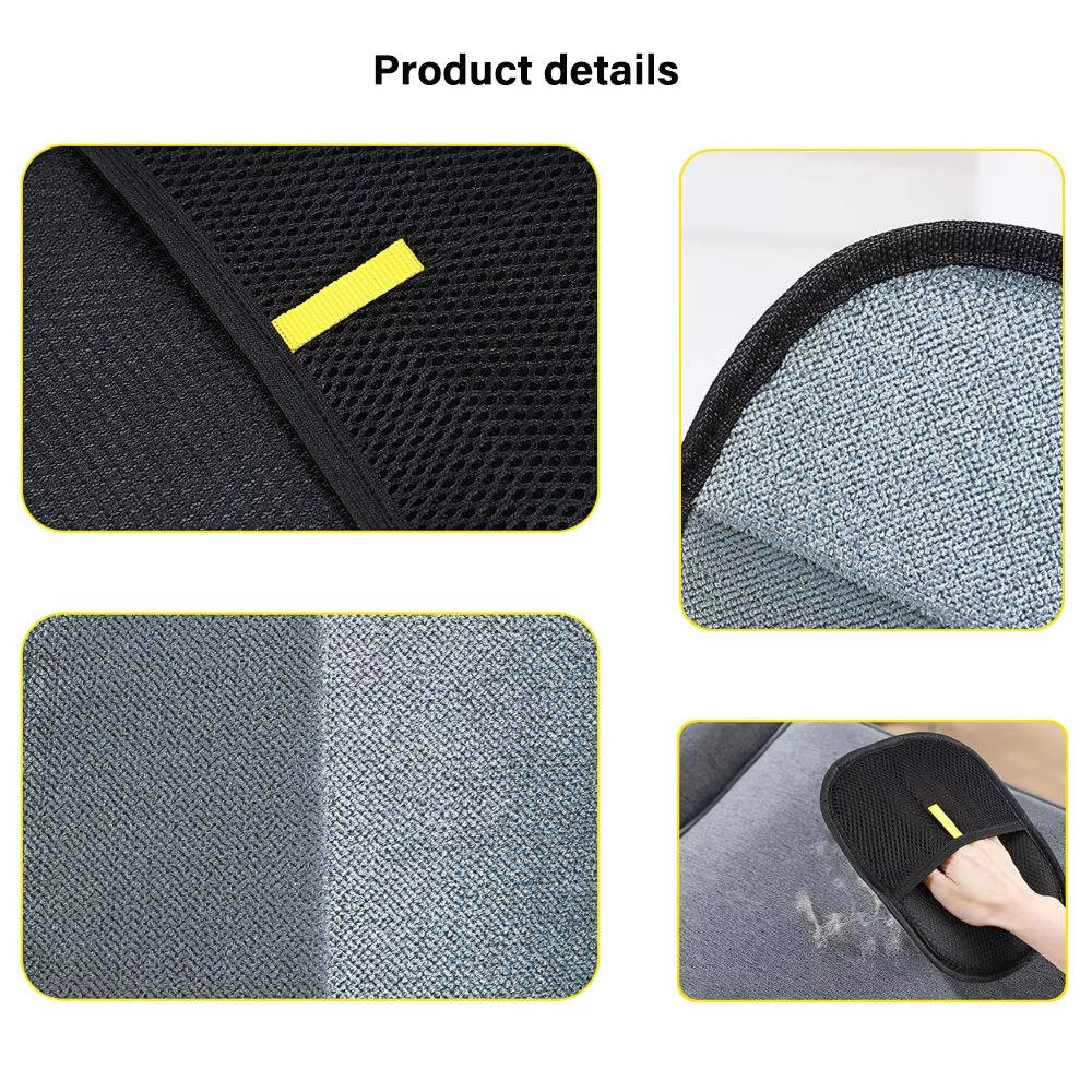 2-Pack Pet Grooming Glove Set for Effortless Hair Removal