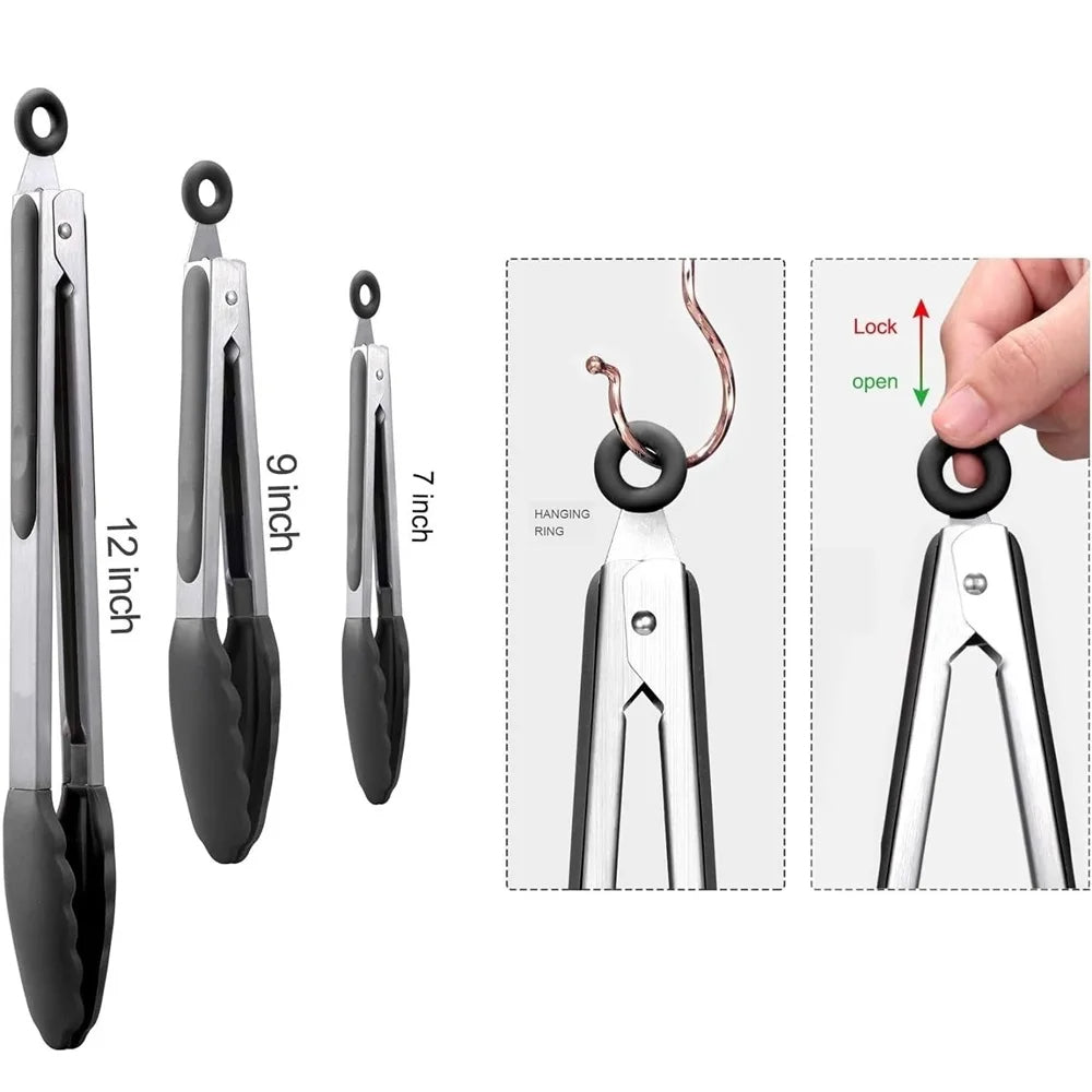 Essential Heat-Resistant Tongs Set for Every Kitchen