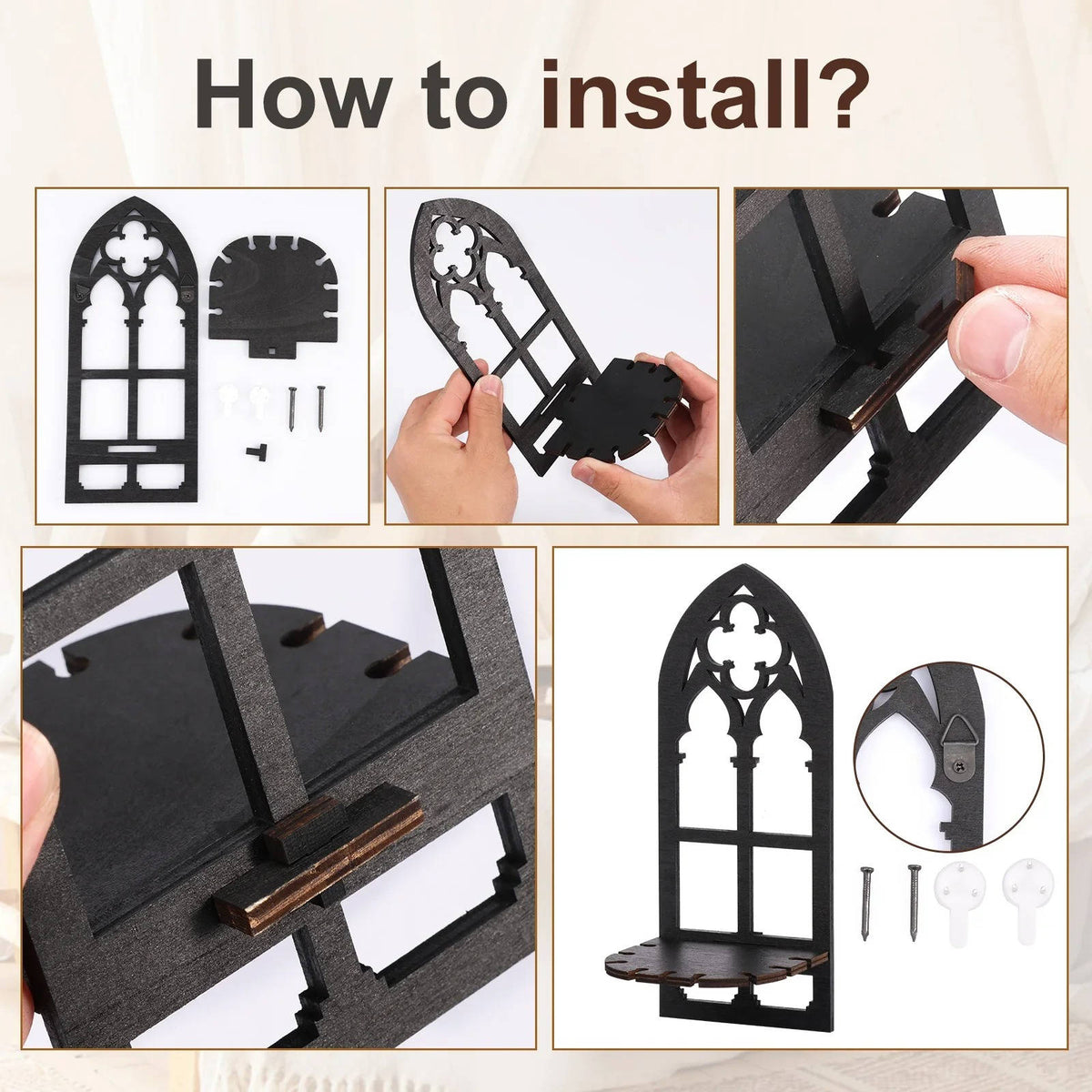 Elegant Archway Wall Frames Set of Three