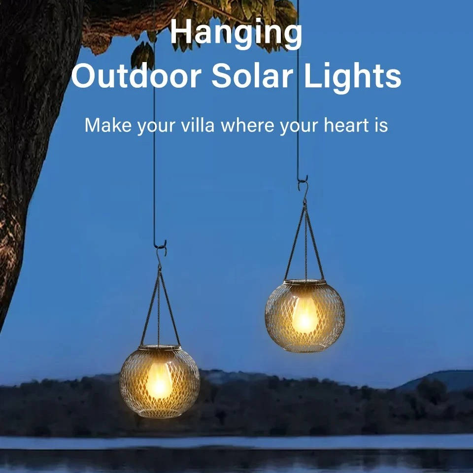 Charming Solar-Powered Garden Lantern