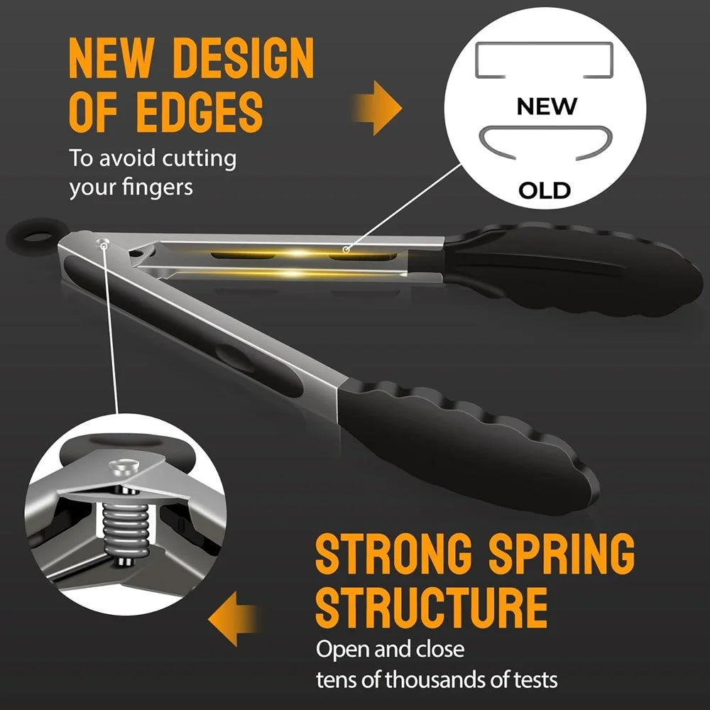 Essential Heat-Resistant Tongs Set for Every Kitchen