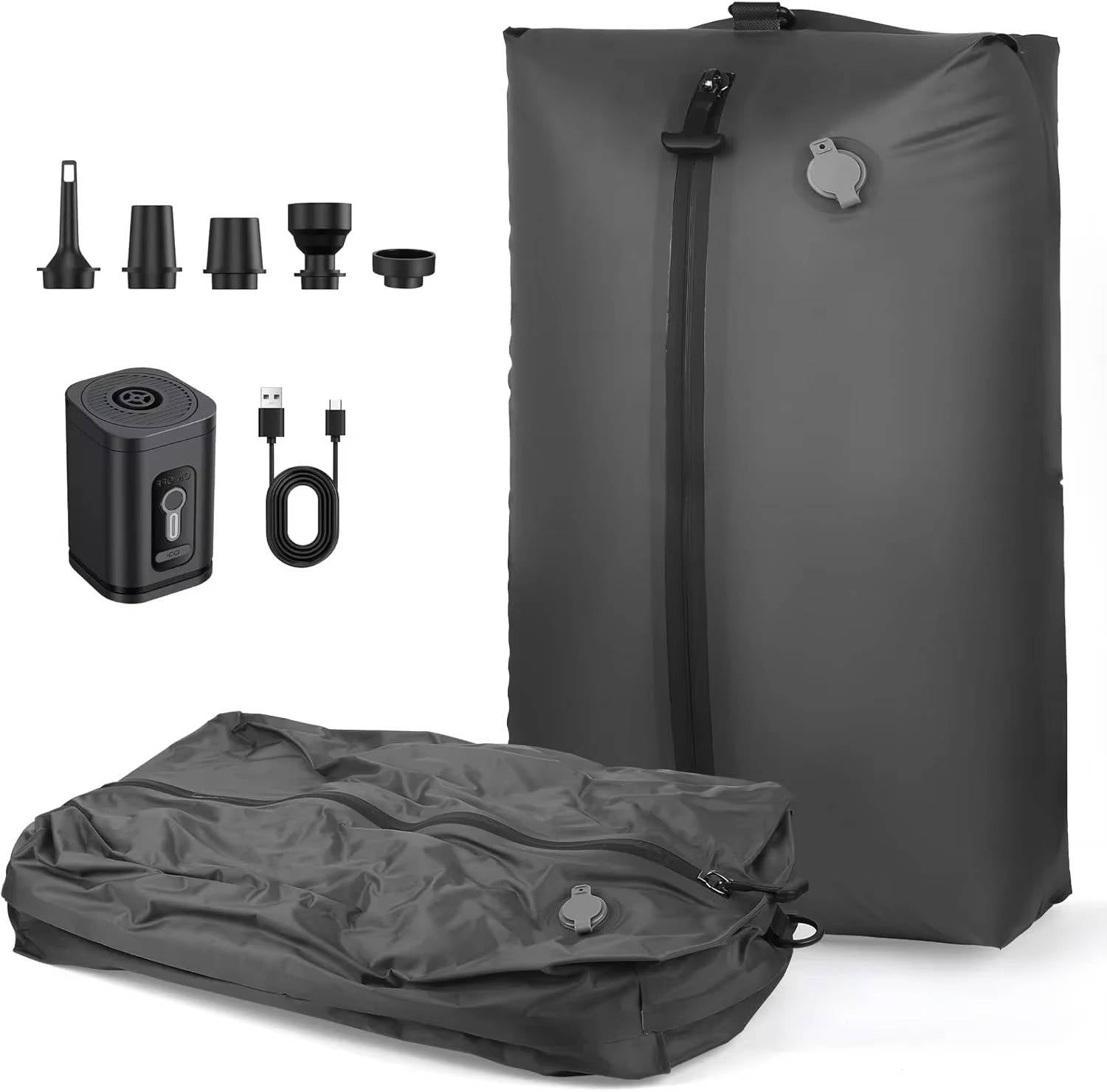 Portable Compression Pump with Two Space-Saving Bags