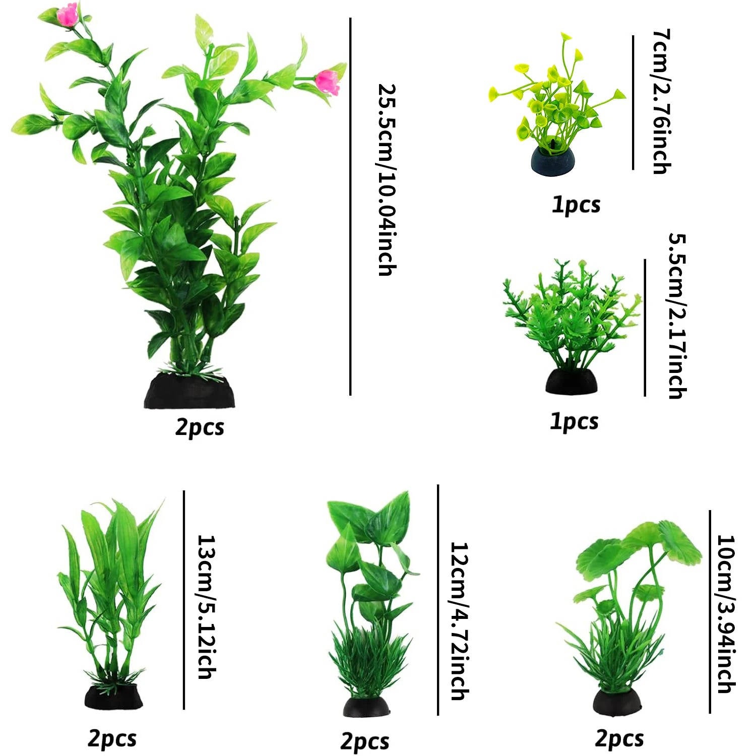 Aquarium Enchantment: Lifelike Plant Décor