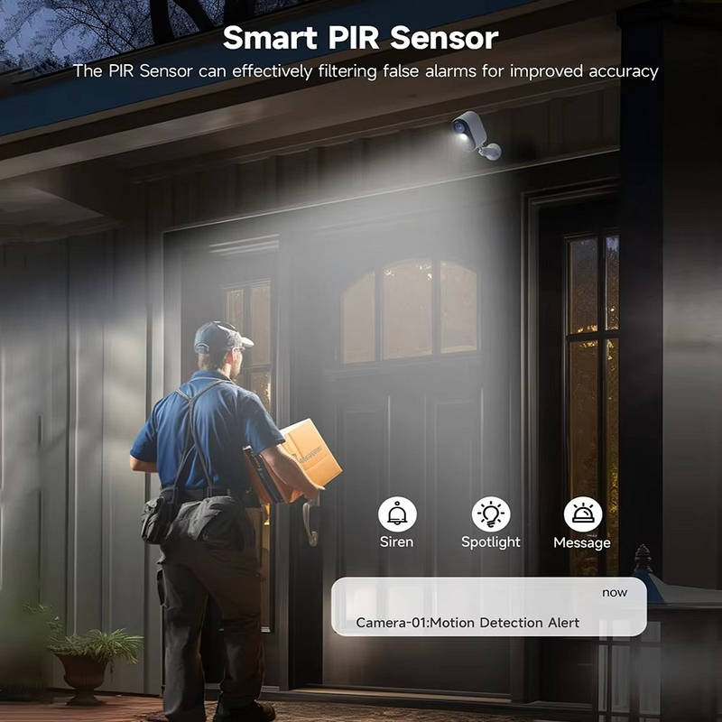 BrightGuard 2K Solar-Powered Outdoor Security Camera