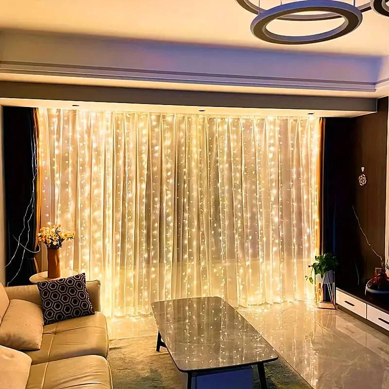 Enchanting LED String Curtains for Magical Spaces