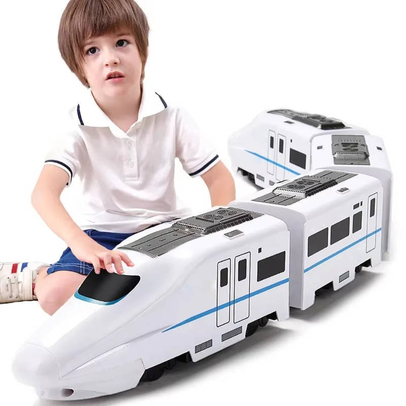 Engaging Train Playset for Toddlers with Lights and Sounds