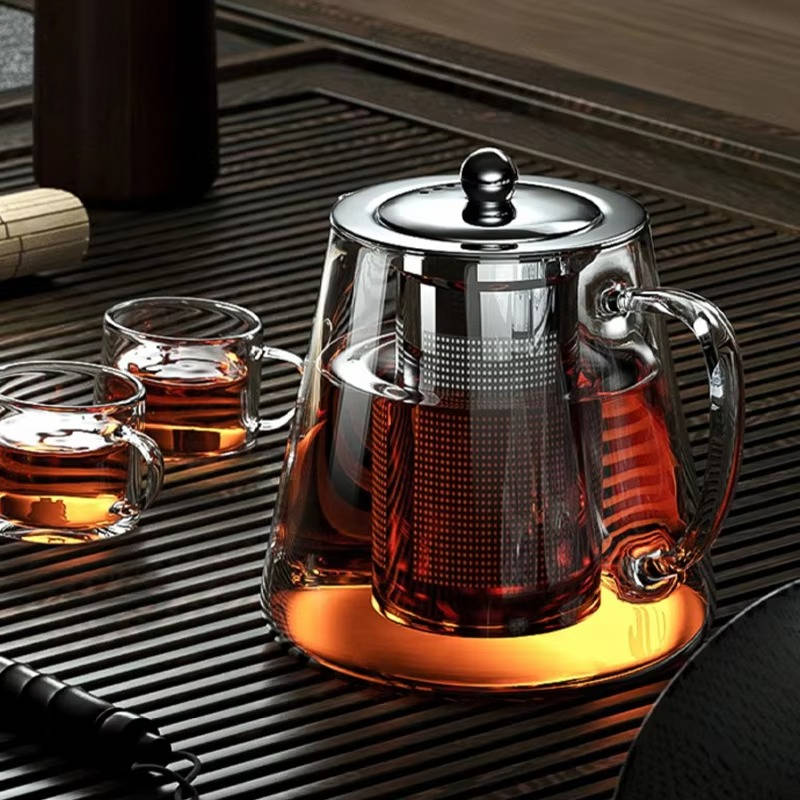 Premium Borosilicate Glass Teapot for Effortless Brewing