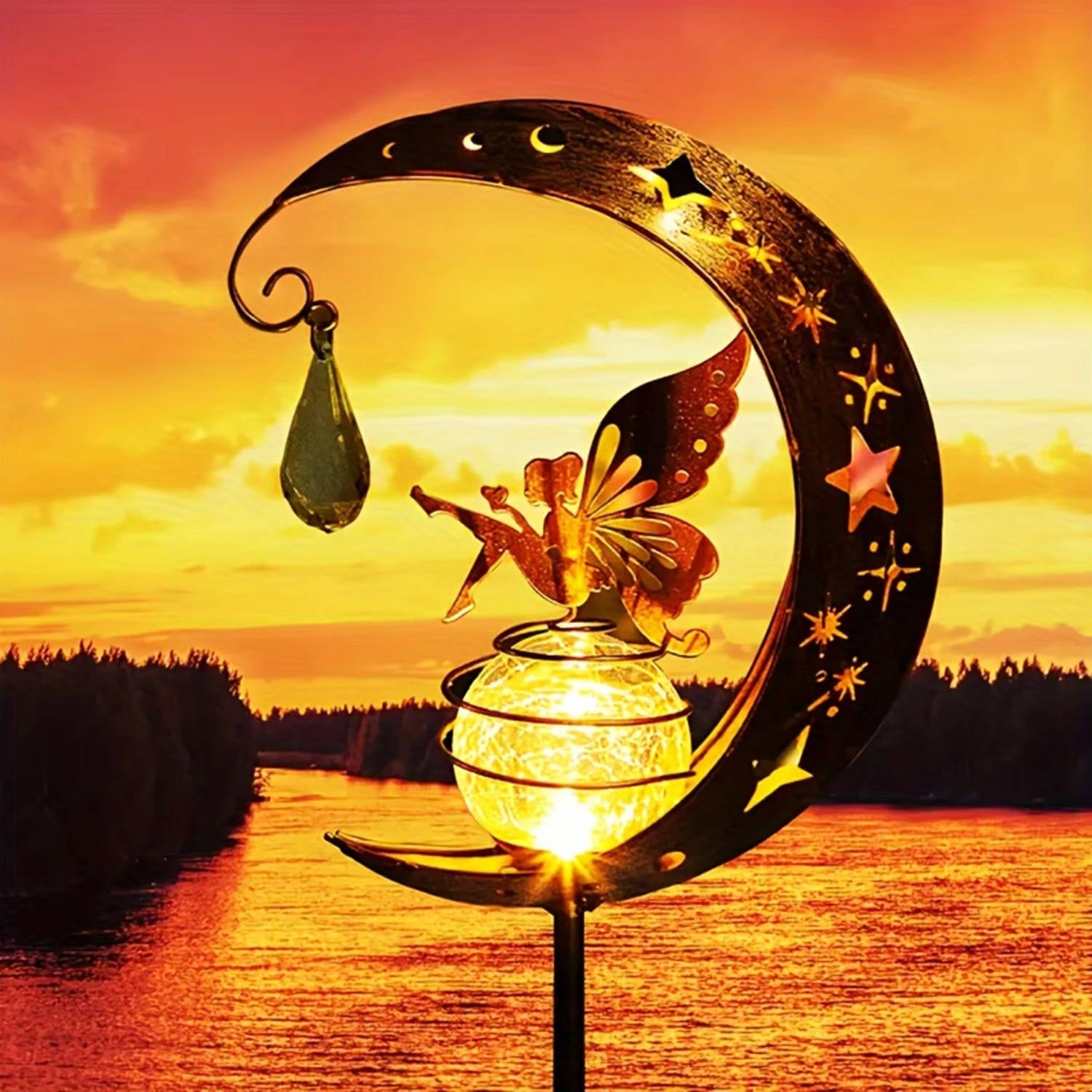 Enchanting Solar Fairy Moonlight Garden Stakes