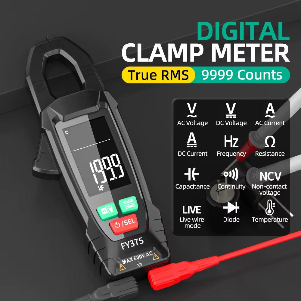 Smart Clamp Meter for AC and DC Voltage Measurement