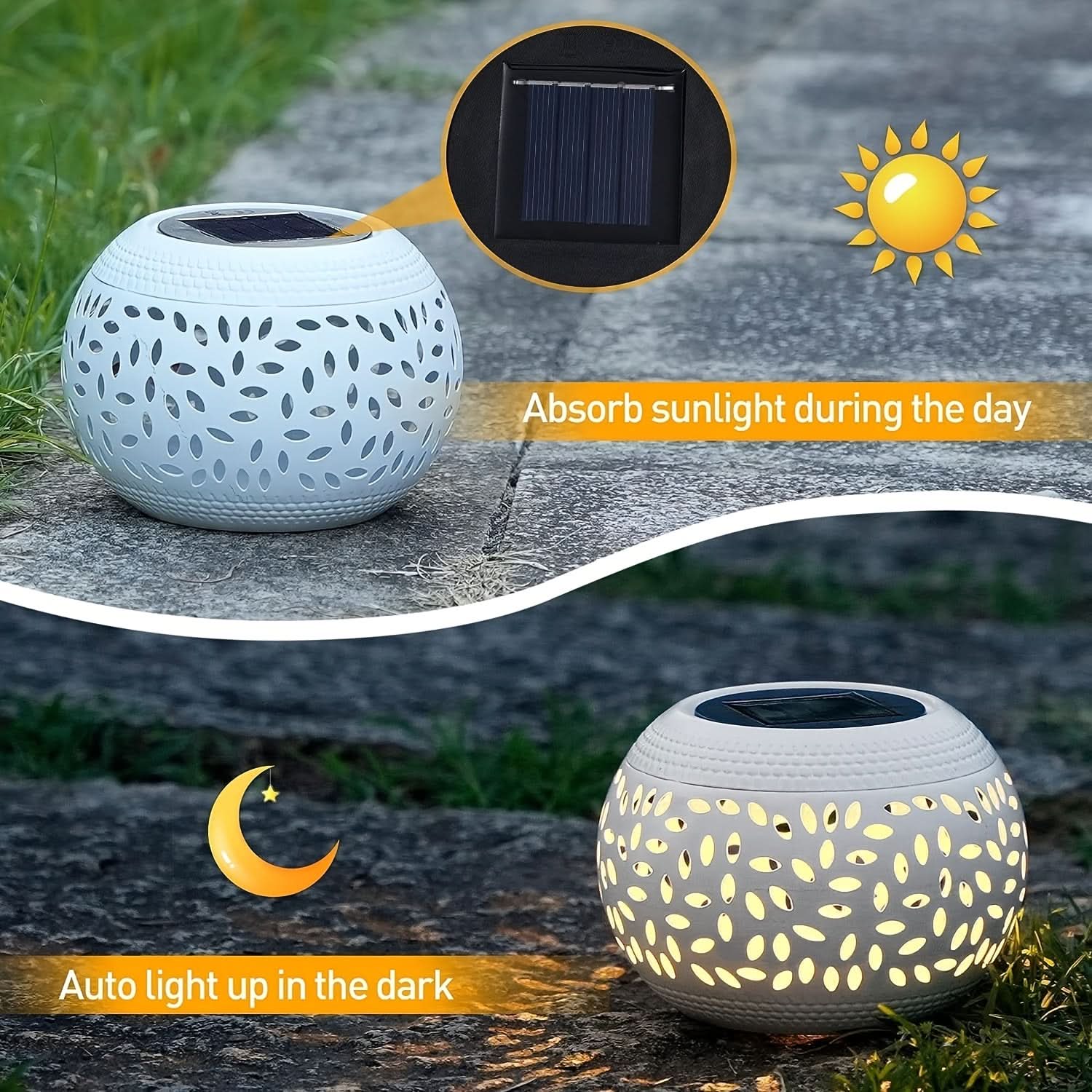 EcoBright – Solar Motion-Activated Outdoor Table Lamp