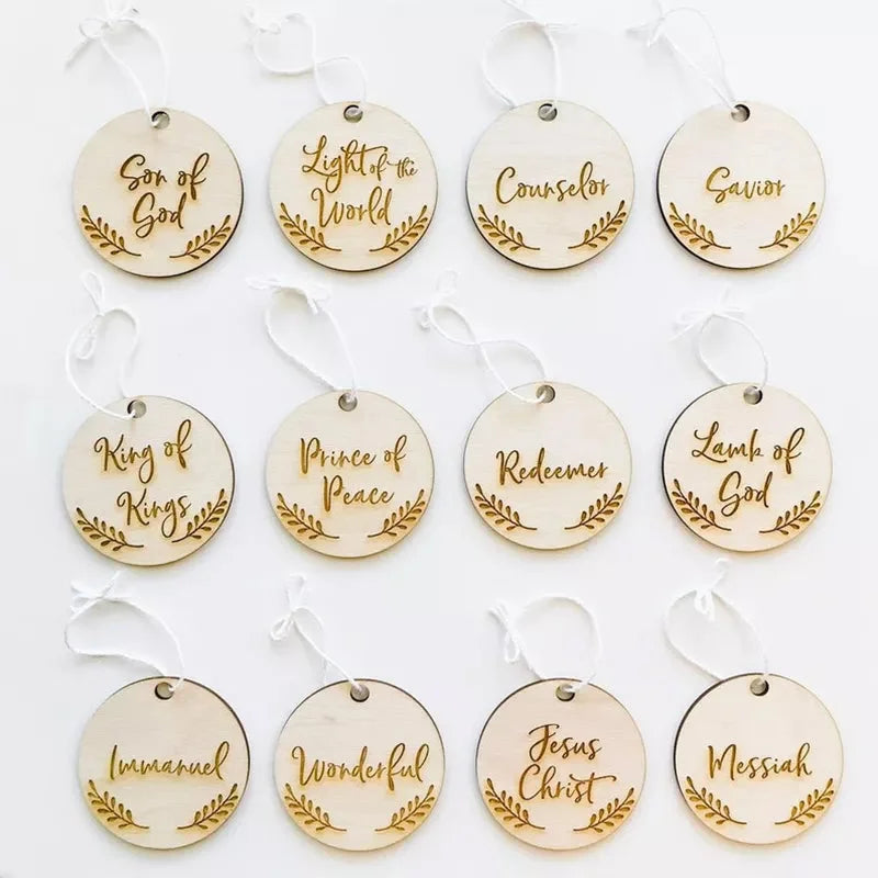 Timeless Names of Christ Advent Ornaments for Holiday Decor