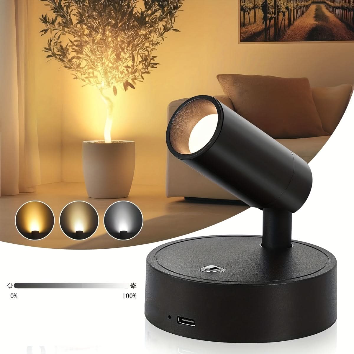 IllumiGlow – Versatile Rechargeable LED Accent Light
