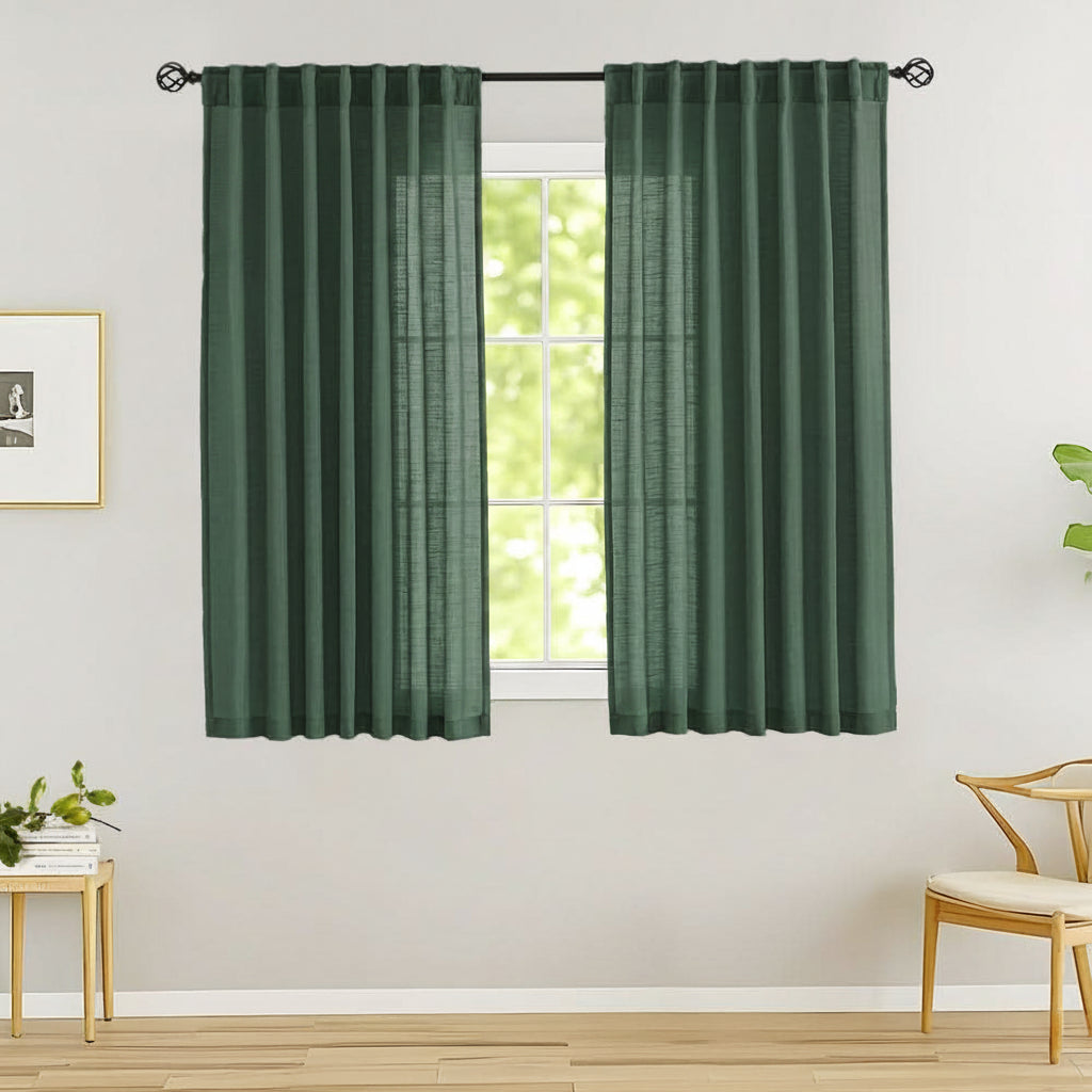 Breezy Linen Sheer Drapes for Natural Light and Privacy