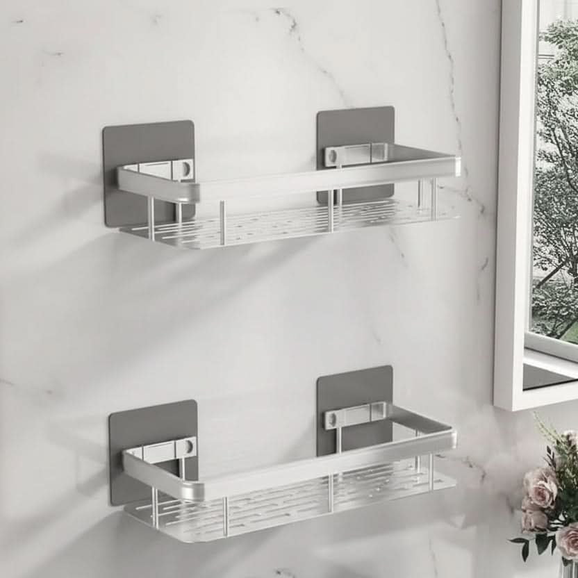 SleekWall – No-Drill Bathroom Shelf for Stylish Spaces