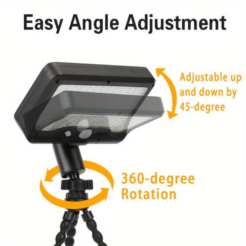 Versatile Solar-Powered Security Light with Motion Sensors