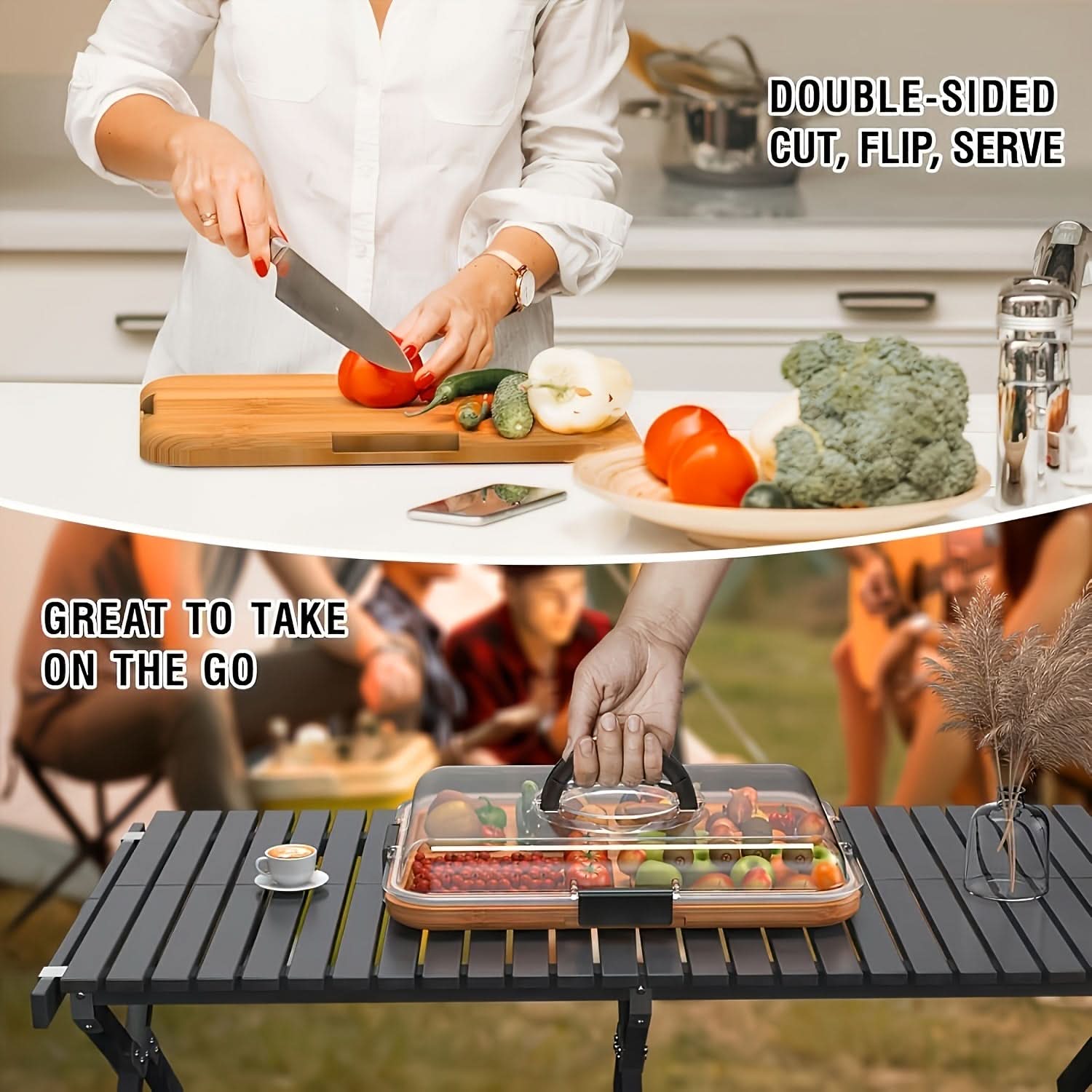 Eco-Friendly Snack Organizer with Lid for Effortless Serving