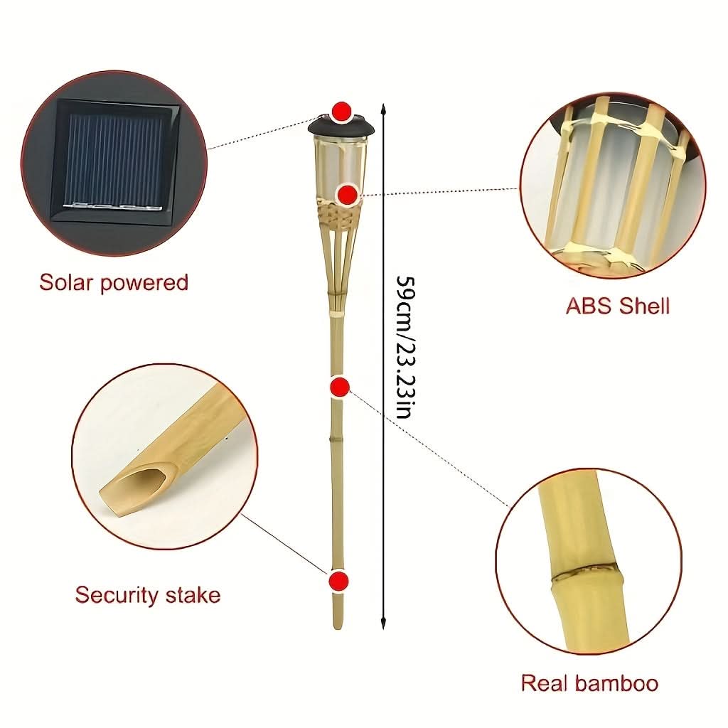 Ecoluxe Solar Garden Torch Light