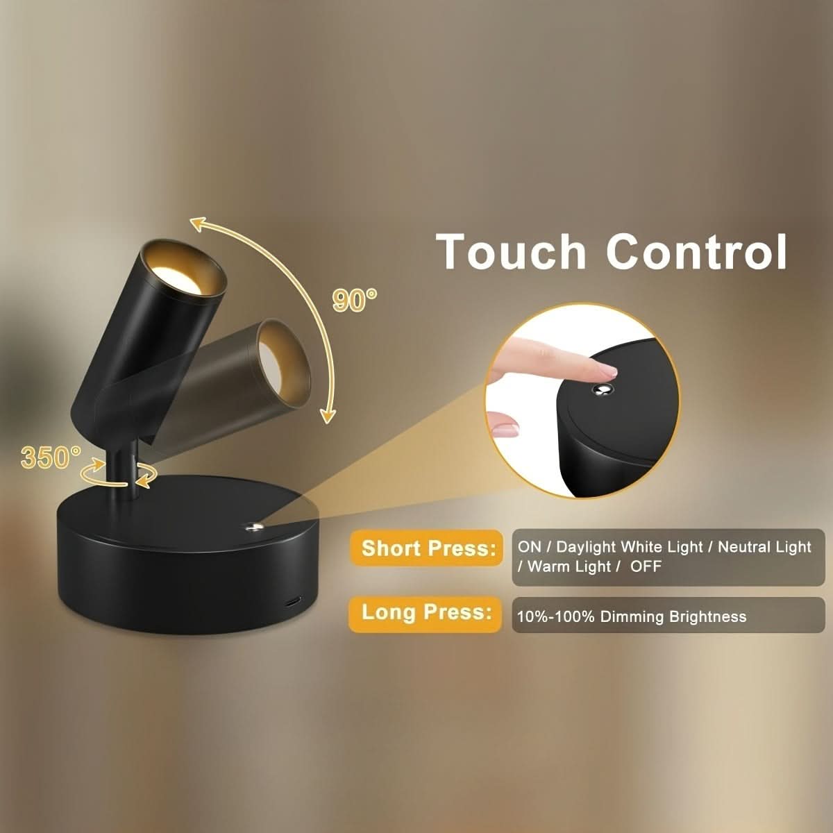 IllumiGlow – Versatile Rechargeable LED Accent Light