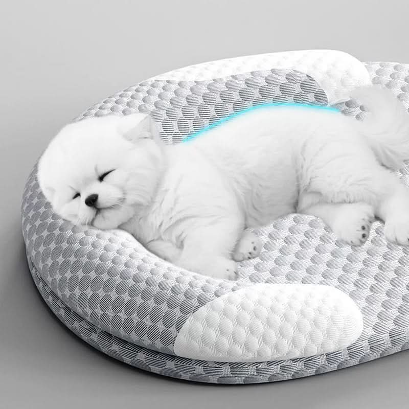 ChillNest – Cozy Round Cooling Bed for Small Pets