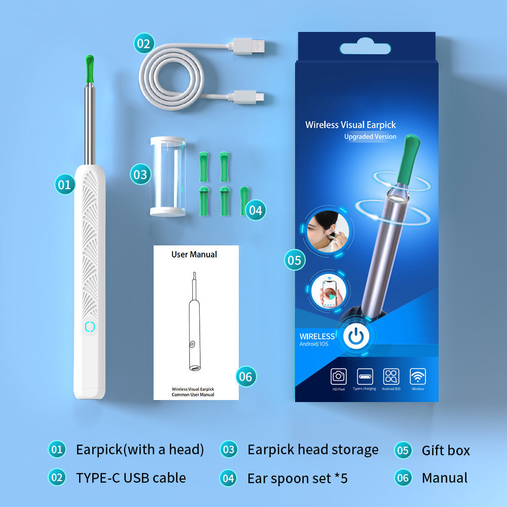 Smart Ear Cleaning Tool with Camera Integration