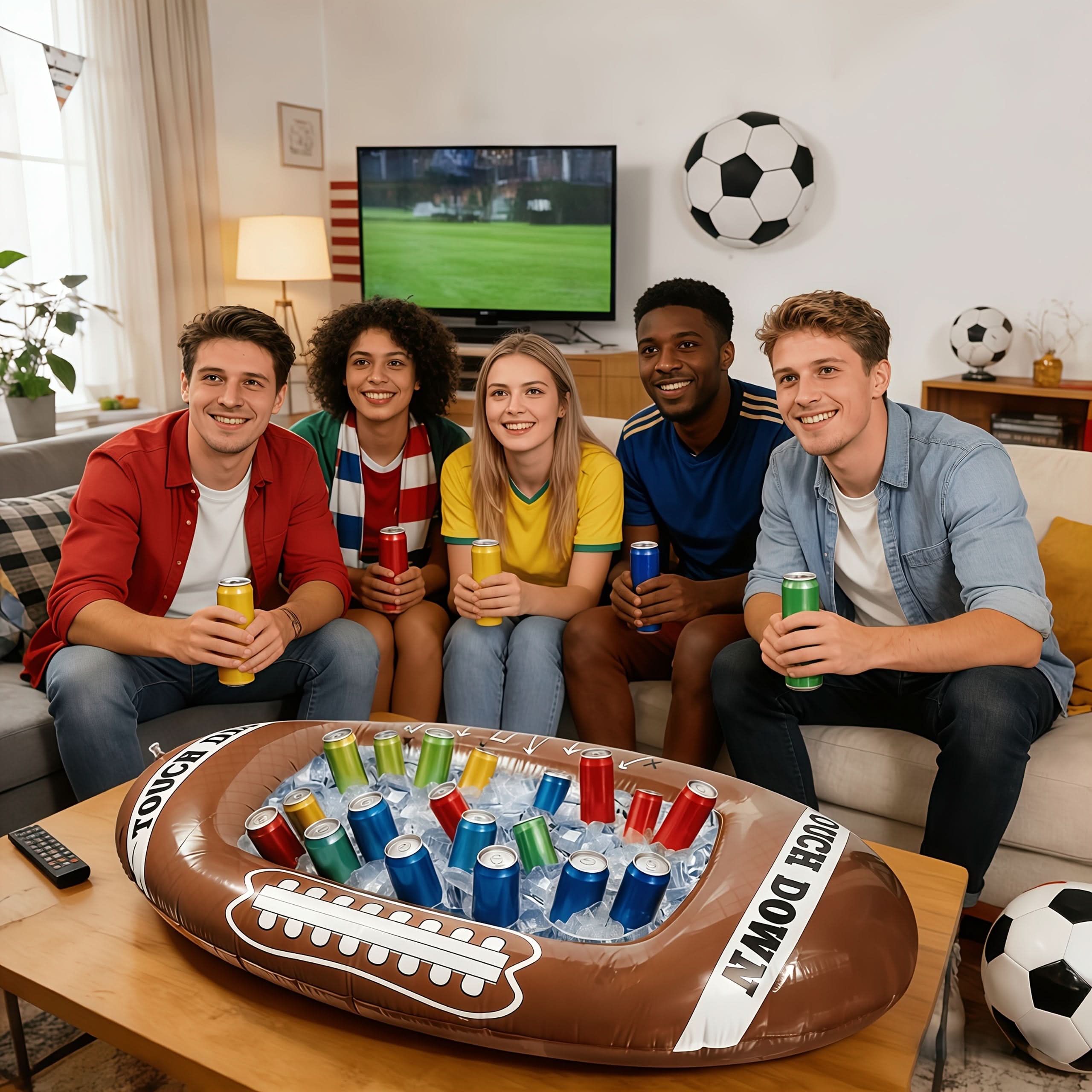 Kickoff Celebration – Inflatable Football Decor for Outdoor Fun
