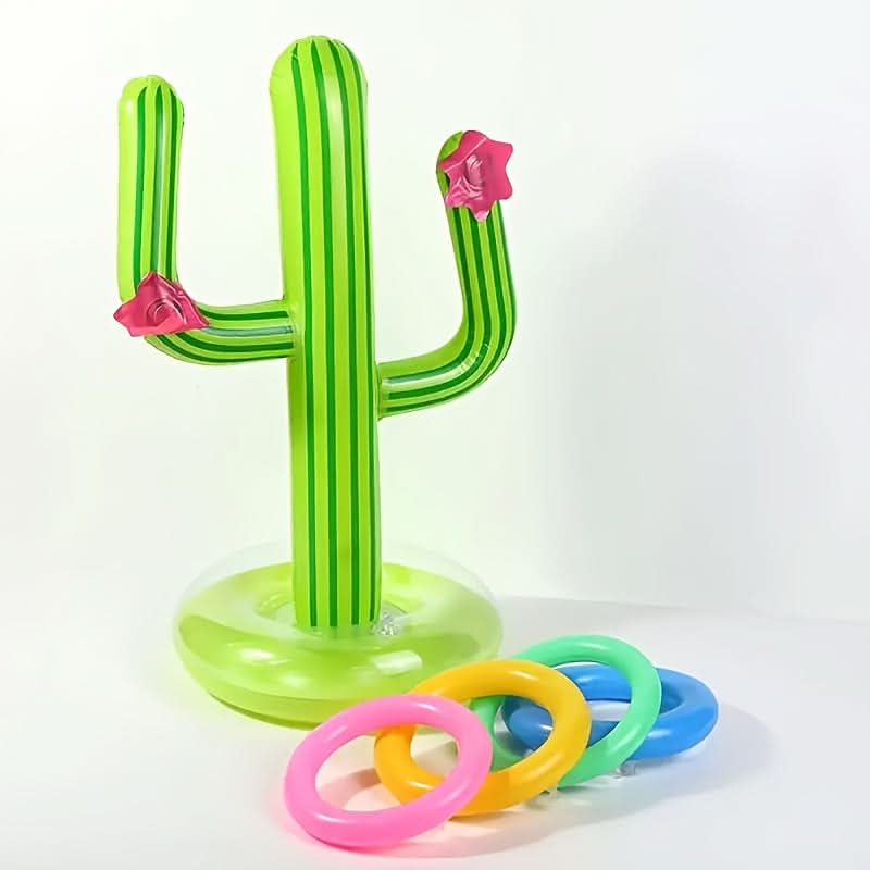 Cactus Splashdown – Inflatable Ring Toss Game for Pool Parties
