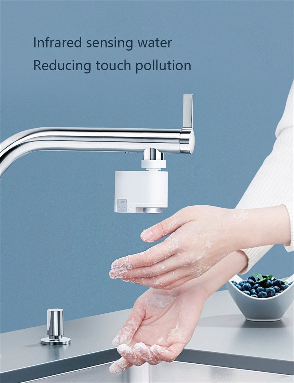 Touchless Kitchen Faucet with Infrared Sensor Technology