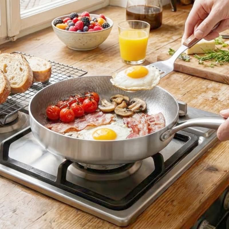 CulinaryEase – Premium Stainless Steel Non-Stick Frying Pan