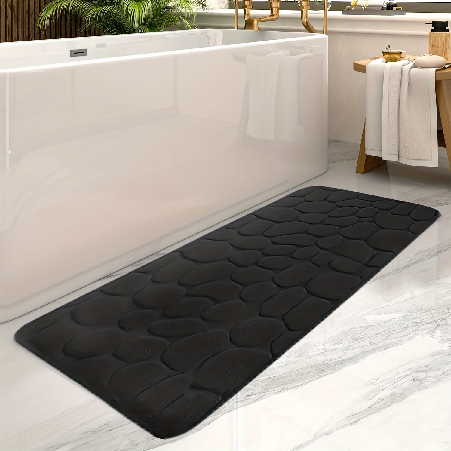 Striped Extra-Large Bath Mat