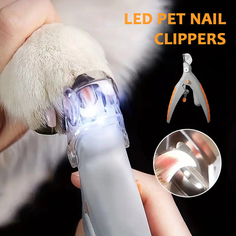 Smart Pet Nail Trimmer with Illuminating LED Feature