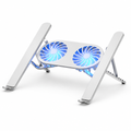 Adjustable Aluminum Laptop Stand With Dual Cooling Fans