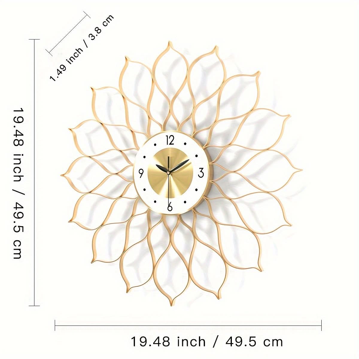 Sleek Elegance Gold Wall Clock for Contemporary Spaces