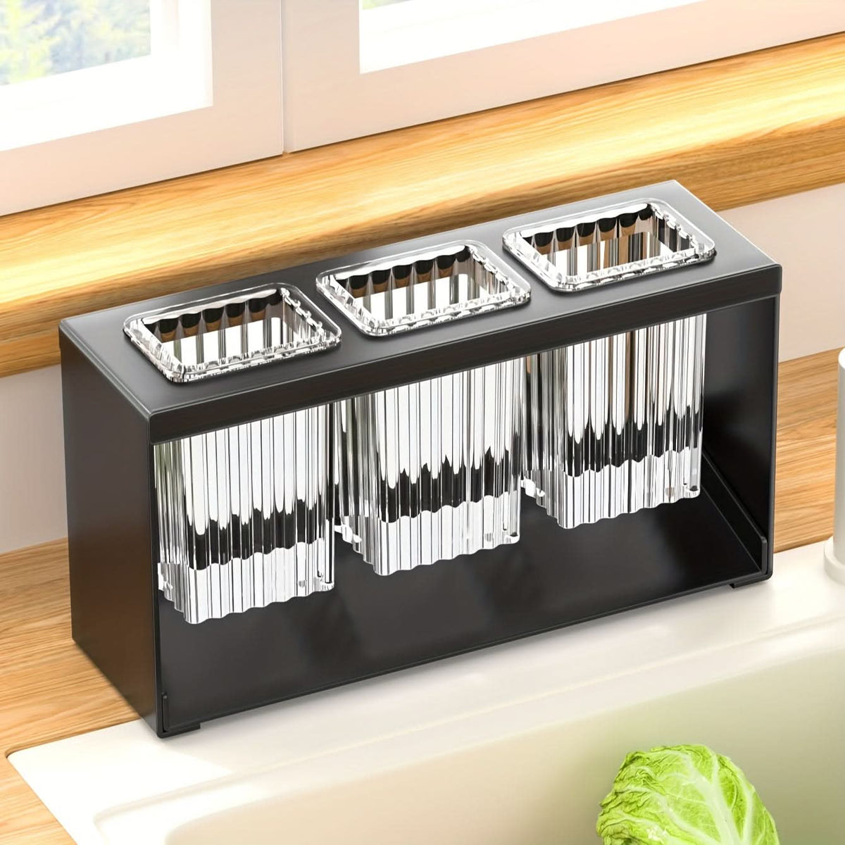 Smart Drainage Utensil Holder for a Tidy Kitchen