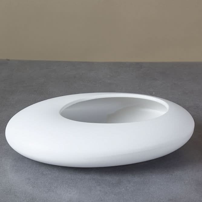 SereneStone – Artistic Shallow Ceramic Planter for Bonsai