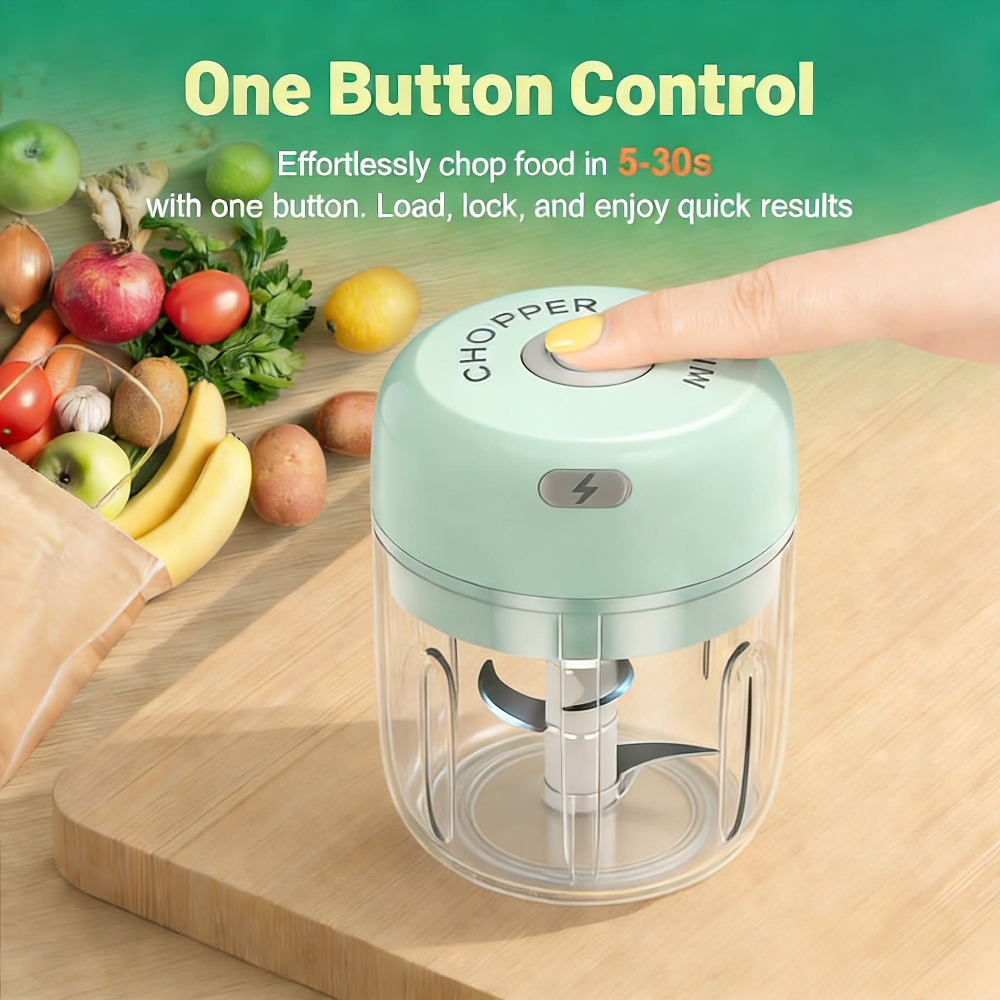ChopMaster – Compact USB Rechargeable Food Processor