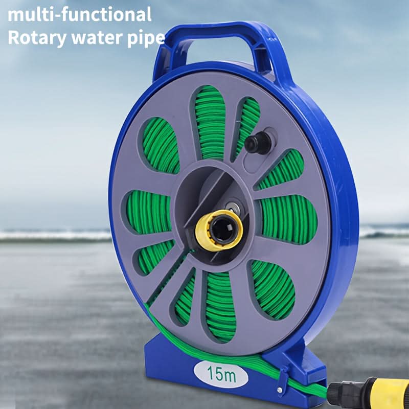 AquaFlex – Sturdy Braided Hose with Spray Nozzle and Attachments
