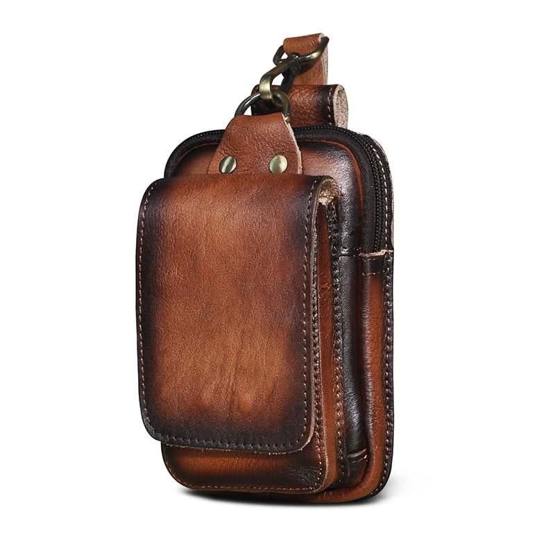 HeritageCraft – Premium Leather Travel Waist Bag
